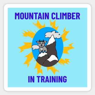 “Mountain Climber In Training” Baby Mountain Goat Magnet